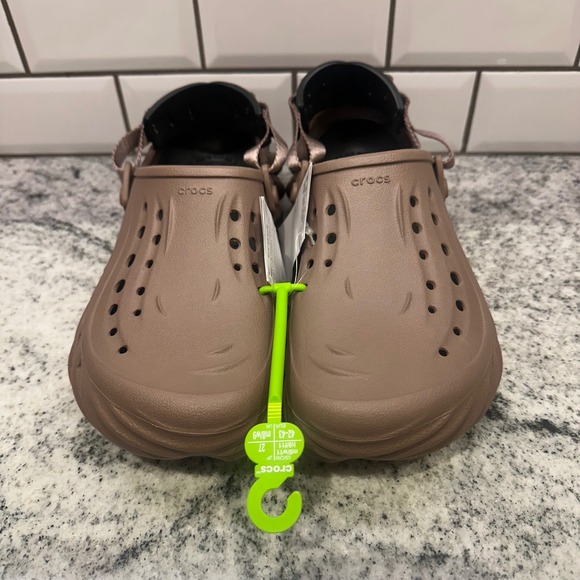 New Crocs Mens 9 Women 11 Echo Clog Espresso‎ Brown Sculpted Streetwear Gorpcore main image 4